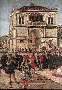 CARPACCIO, Vittore The Ambassadors Return to the English Court (detail) fdg oil painting picture wholesale